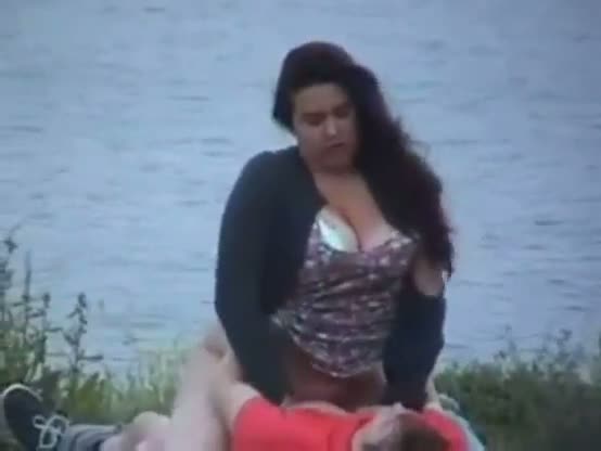 Chubby girl enjoys outdoor sex and gets her big ass fucked